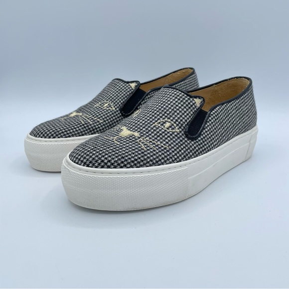 Charlotte Olympia Cool Cats Houndstooth Sneakers 36 - Picture 7 of 16